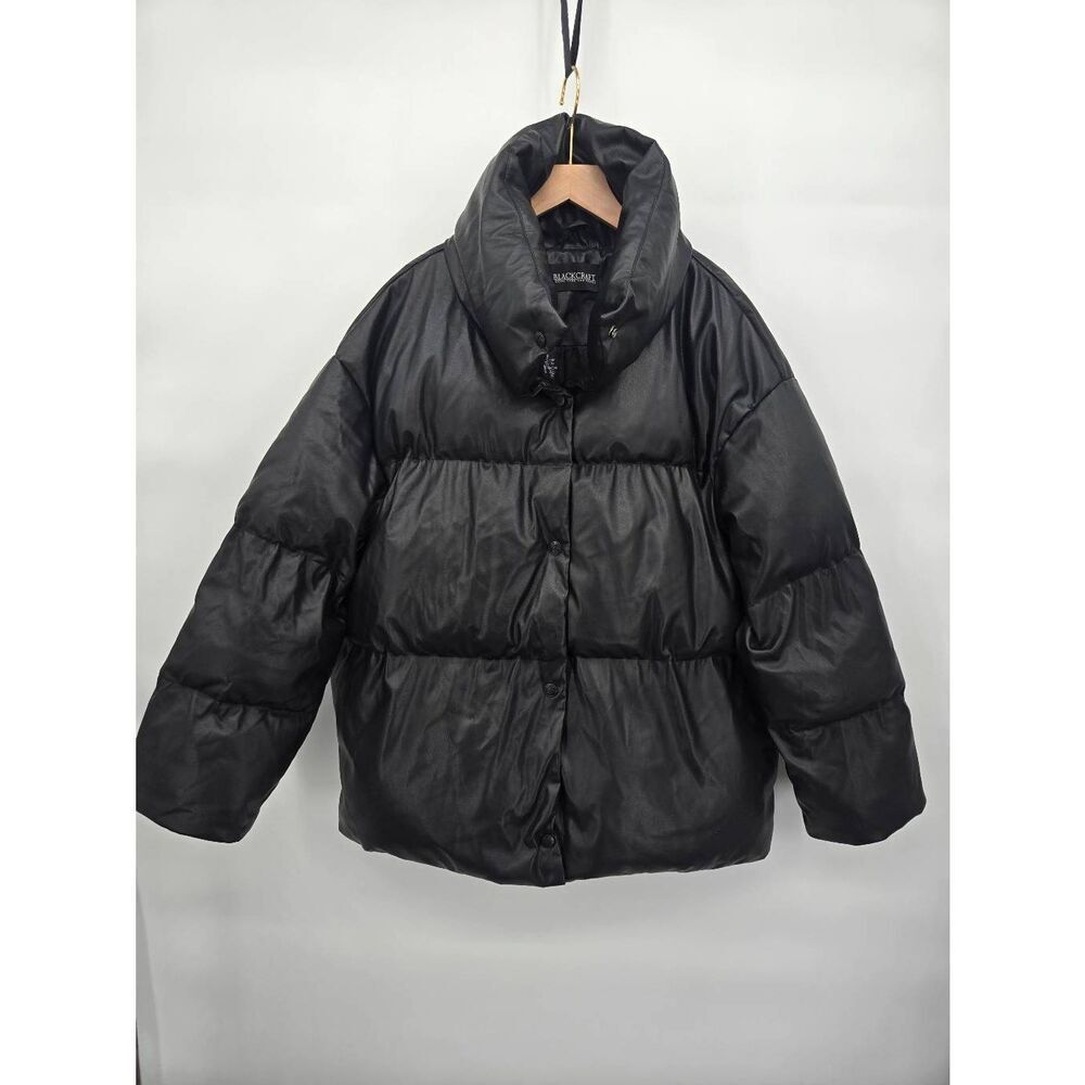 BlackCraft Puffer Coat Size S/M Black Logo